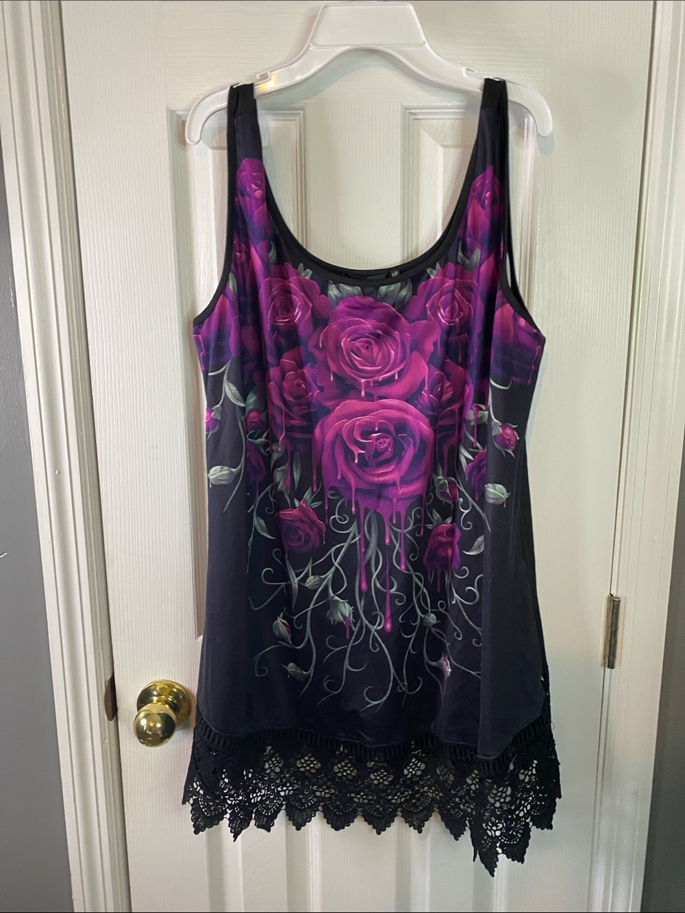 Lapa Blood Rose Tank Top Size 2X